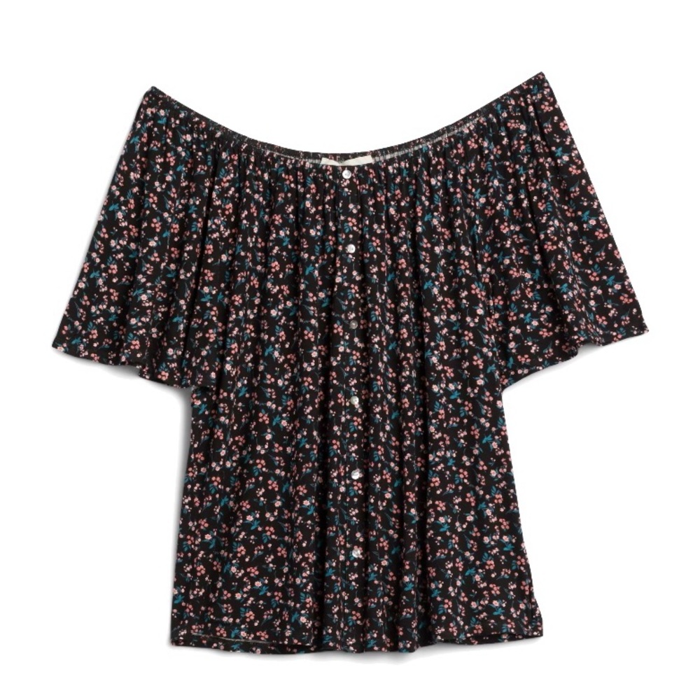 Floral off the shoulder top